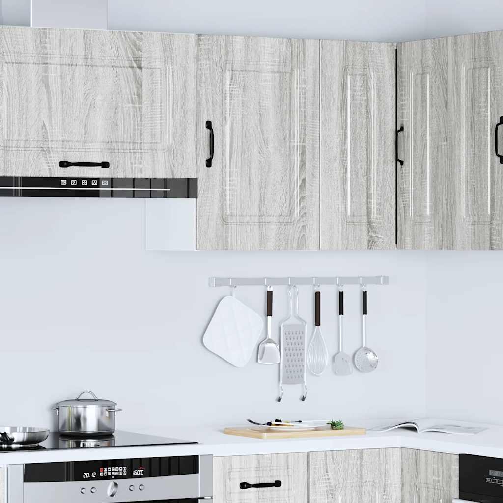 Keukenbovenkast Kalmar bewerkt hout grijs sonoma eiken is nu te koop bij PeponiXL, paradijselijk wonen!