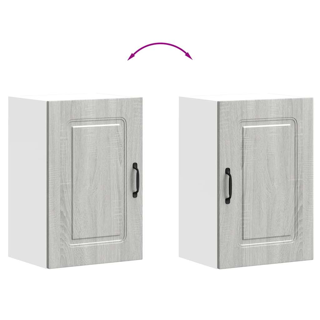 Keukenbovenkast Kalmar bewerkt hout grijs sonoma eiken is nu te koop bij PeponiXL, paradijselijk wonen!