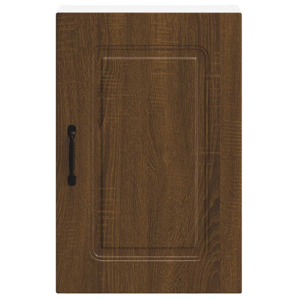 Keukenbovenkast Kalmar bewerkt hout bruin eikenkleur is nu te koop bij PeponiXL, paradijselijk wonen!