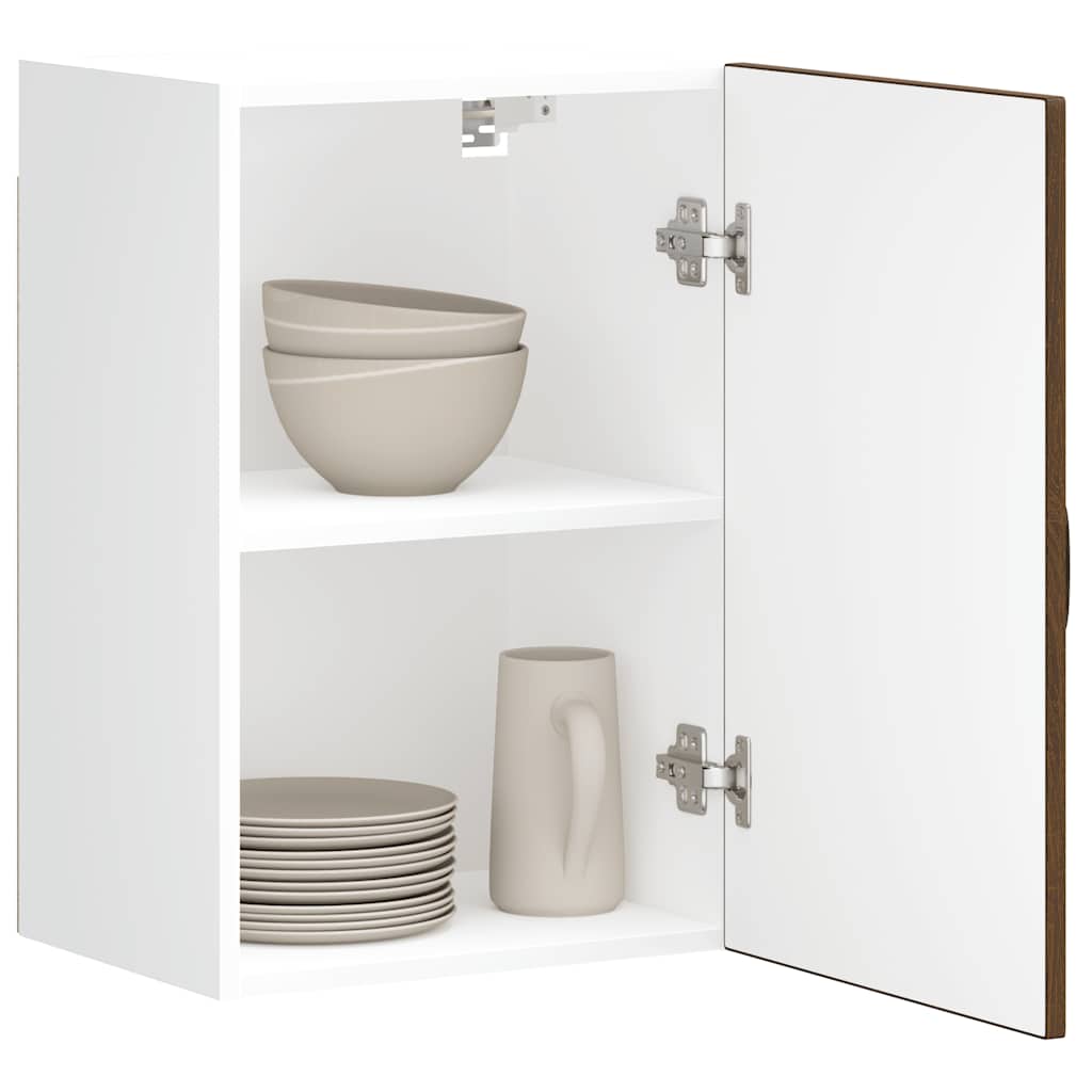 Keukenbovenkast Kalmar bewerkt hout bruin eikenkleur is nu te koop bij PeponiXL, paradijselijk wonen!