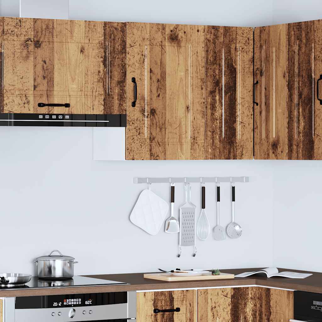 Keukenbovenkast Kalmar bewerkt hout oud houtkleurig is nu te koop bij PeponiXL, paradijselijk wonen!