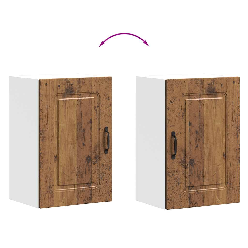 Keukenbovenkast Kalmar bewerkt hout oud houtkleurig is nu te koop bij PeponiXL, paradijselijk wonen!