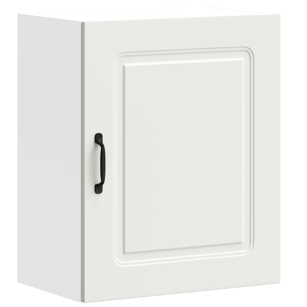 Keukenbovenkast Kalmar bewerkt hout wit is nu te koop bij PeponiXL, paradijselijk wonen!