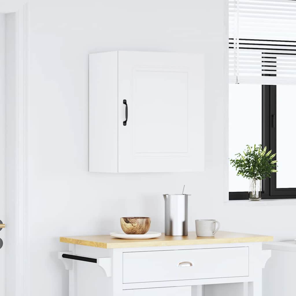 Keukenbovenkast Kalmar bewerkt hout wit is nu te koop bij PeponiXL, paradijselijk wonen!