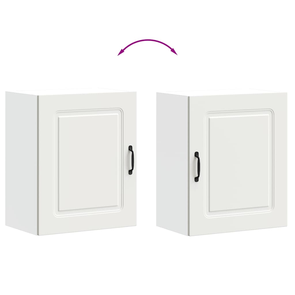 Keukenbovenkast Kalmar bewerkt hout wit is nu te koop bij PeponiXL, paradijselijk wonen!