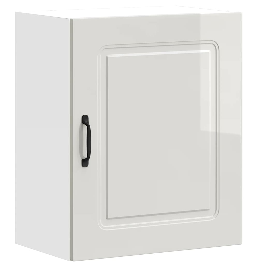 Keukenwandkast Kalmar hoogglans wit bewerkt hout is nu te koop bij PeponiXL, paradijselijk wonen!
