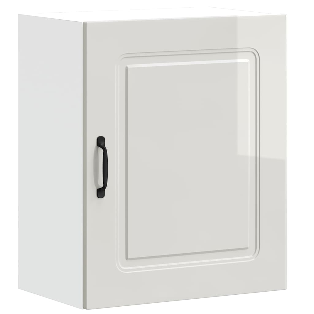 Keukenwandkasten 2 st Kalmar hoogglans wit bewerkt hout is nu te koop bij PeponiXL, paradijselijk wonen!