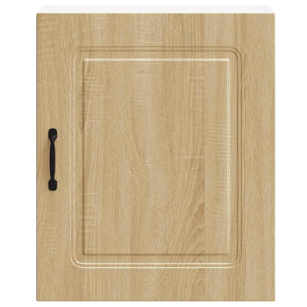 Keukenwandkast Kalmar bewerkt hout sonoma eikenkleurig is nu te koop bij PeponiXL, paradijselijk wonen!