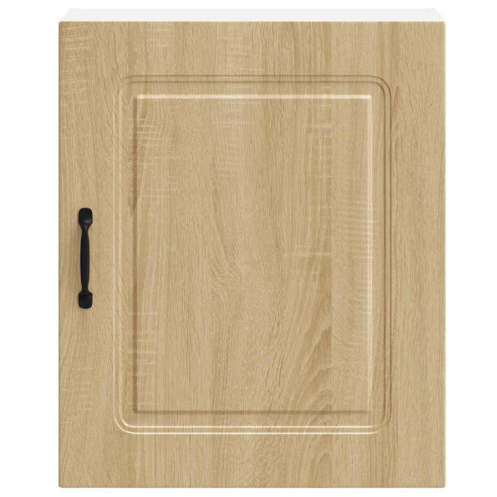 Keukenwandkasten 2 st Kalmar bewerkt hout sonoma eikenkleurig is nu te koop bij PeponiXL, paradijselijk wonen!