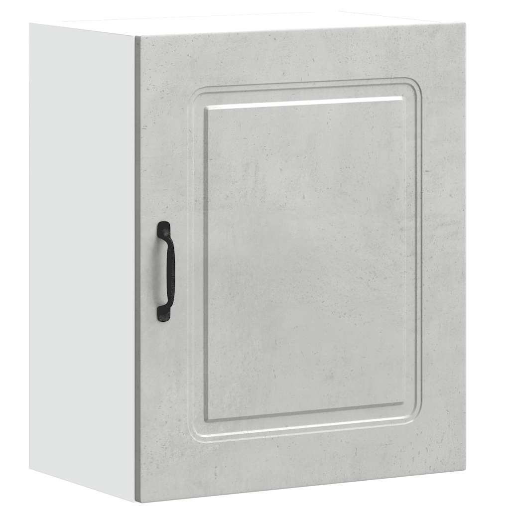 Keukenwandkasten 2 st Kalmar betongrijs bewerkt hout is nu te koop bij PeponiXL, paradijselijk wonen!