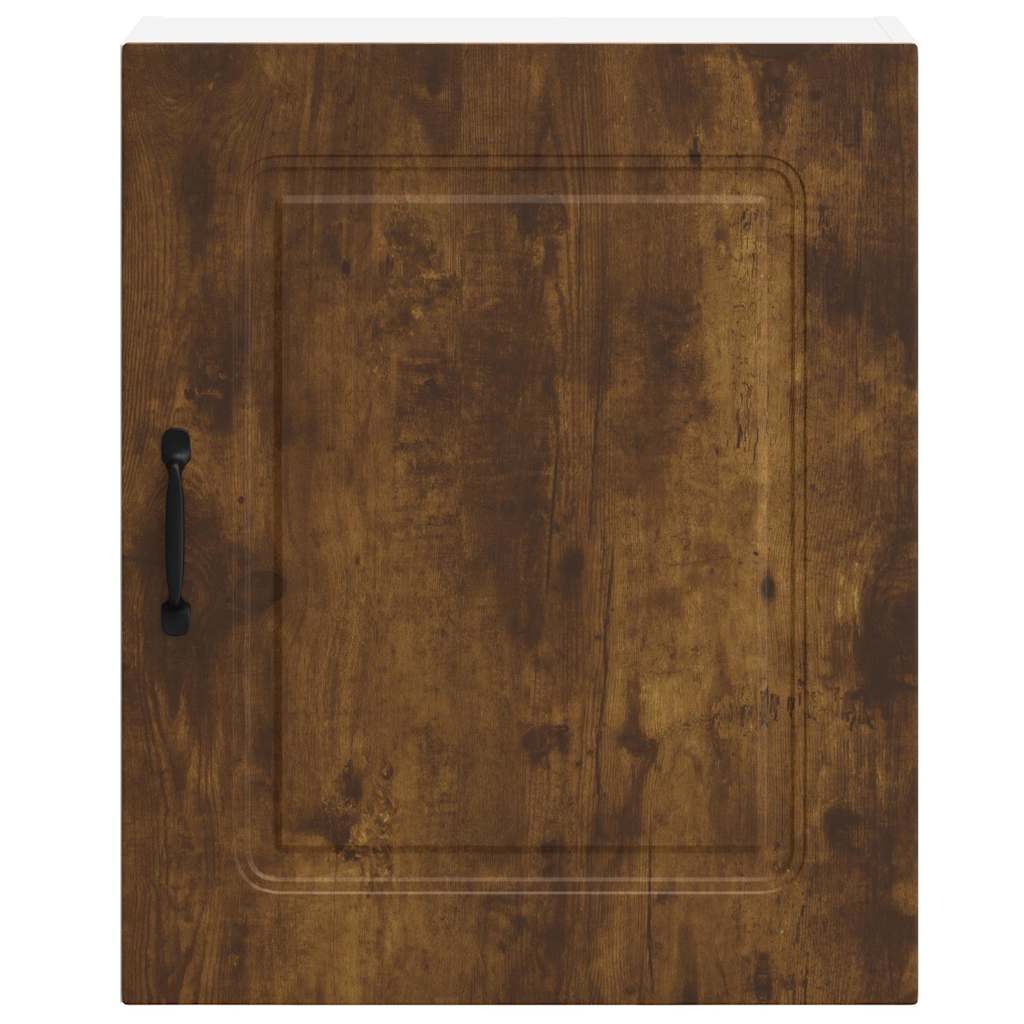 Keukenwandkast Kalmar bewerkt hout gerookt eikenkleurig is nu te koop bij PeponiXL, paradijselijk wonen!