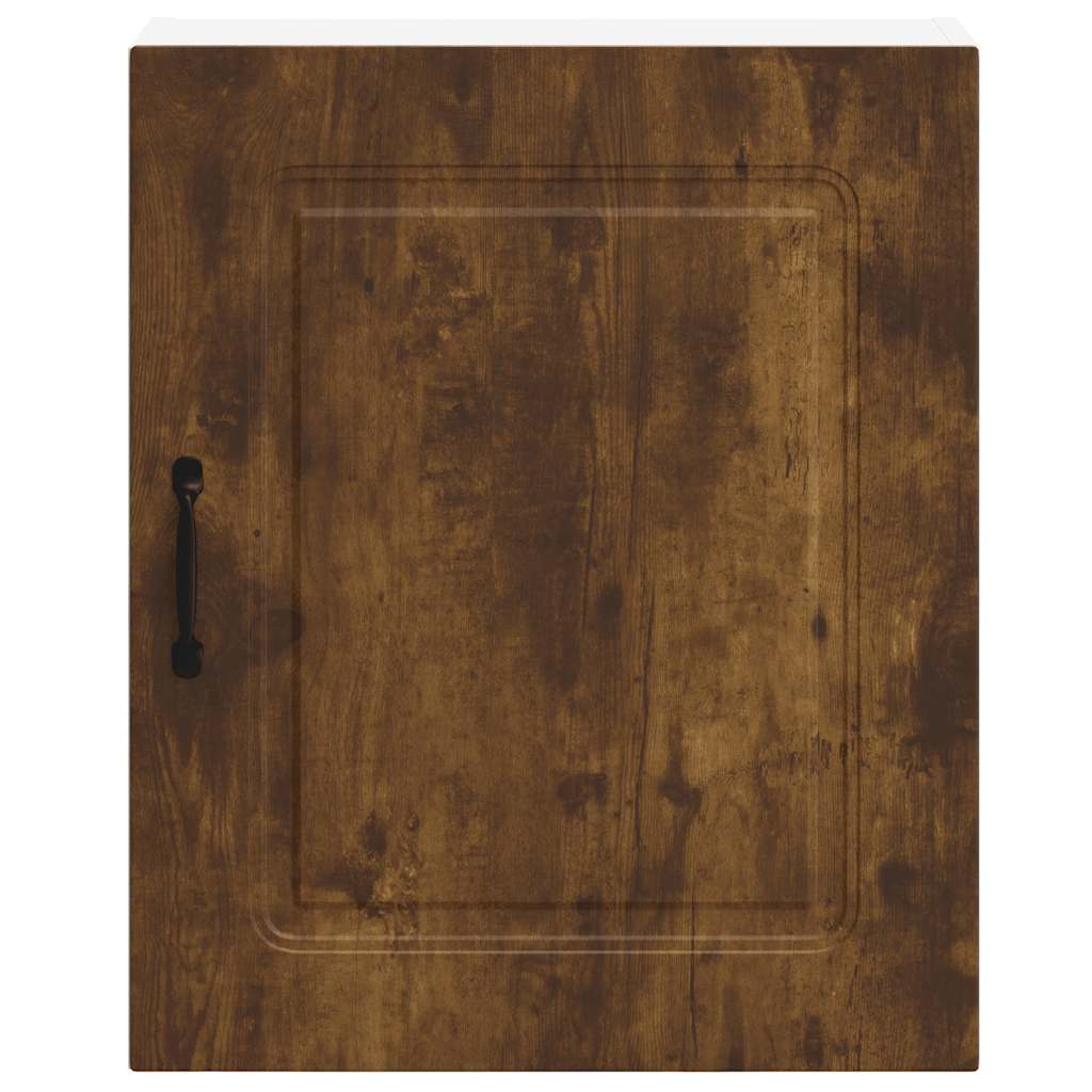 Keukenwandkasten 2 st Kalmar bewerkt hout gerookt eikenkleurig is nu te koop bij PeponiXL, paradijselijk wonen!