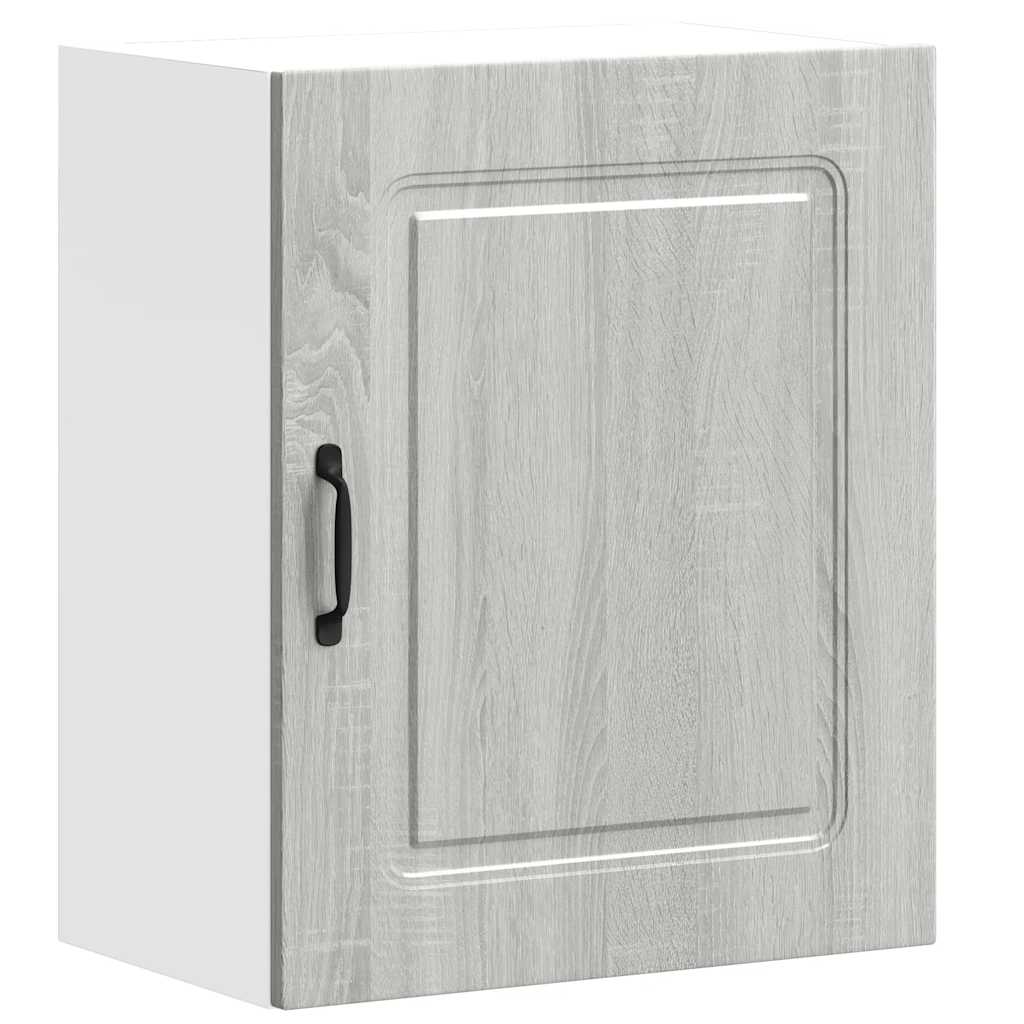 Keukenwandkasten 2 st Kalmar grijs sonoma bewerkt hout is nu te koop bij PeponiXL, paradijselijk wonen!