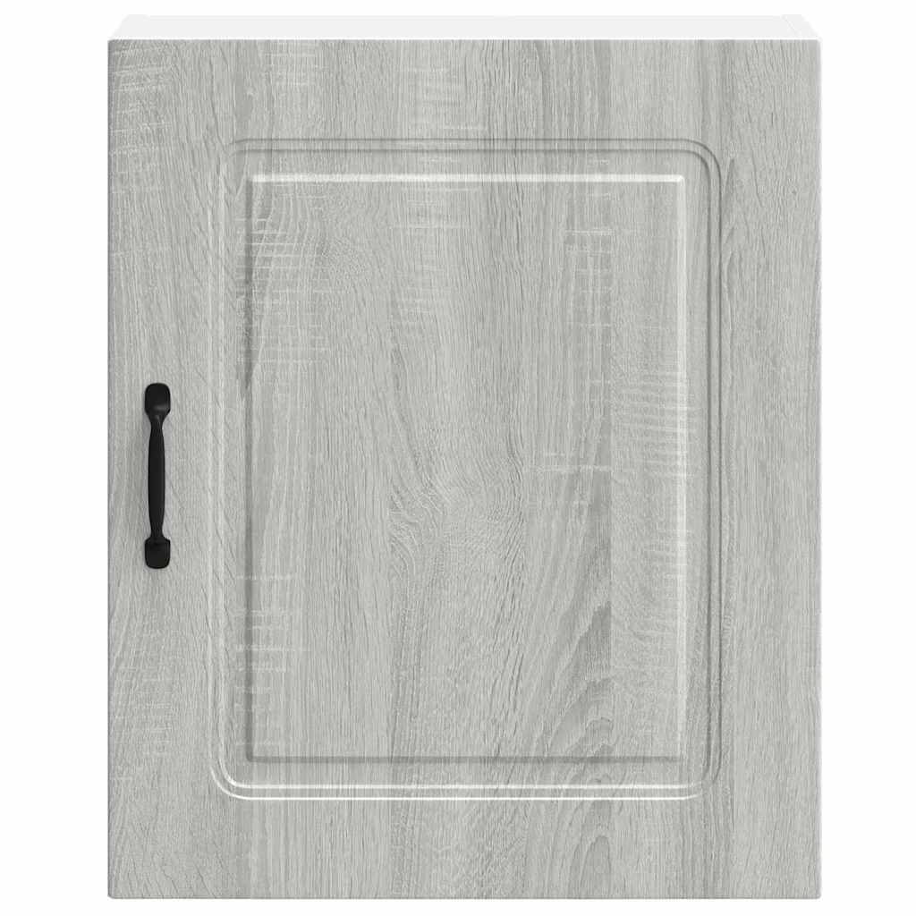 Keukenwandkasten 2 st Kalmar grijs sonoma bewerkt hout is nu te koop bij PeponiXL, paradijselijk wonen!