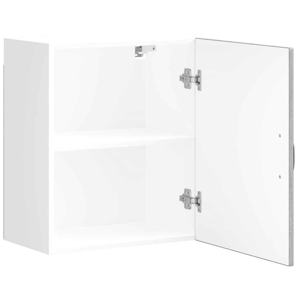 Keukenwandkasten 2 st Kalmar grijs sonoma bewerkt hout is nu te koop bij PeponiXL, paradijselijk wonen!
