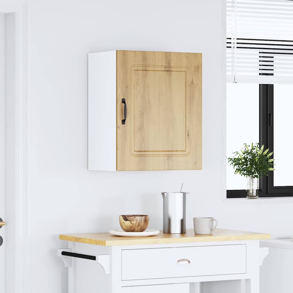 Keukenwandkast Kalmar bewerkt hout artisanaal eiken is nu te koop bij PeponiXL, paradijselijk wonen!