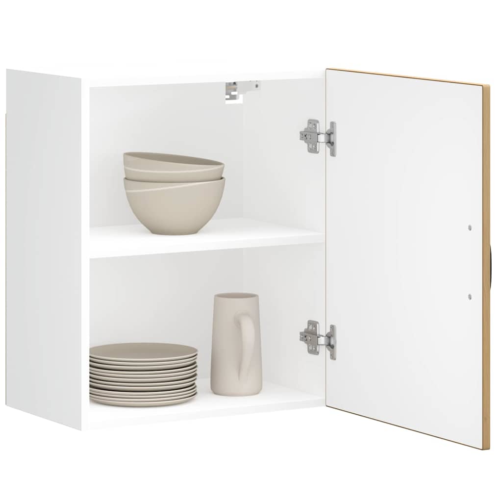 Keukenwandkasten 2 st Kalmar bewerkt hout artisanaal eiken is nu te koop bij PeponiXL, paradijselijk wonen!