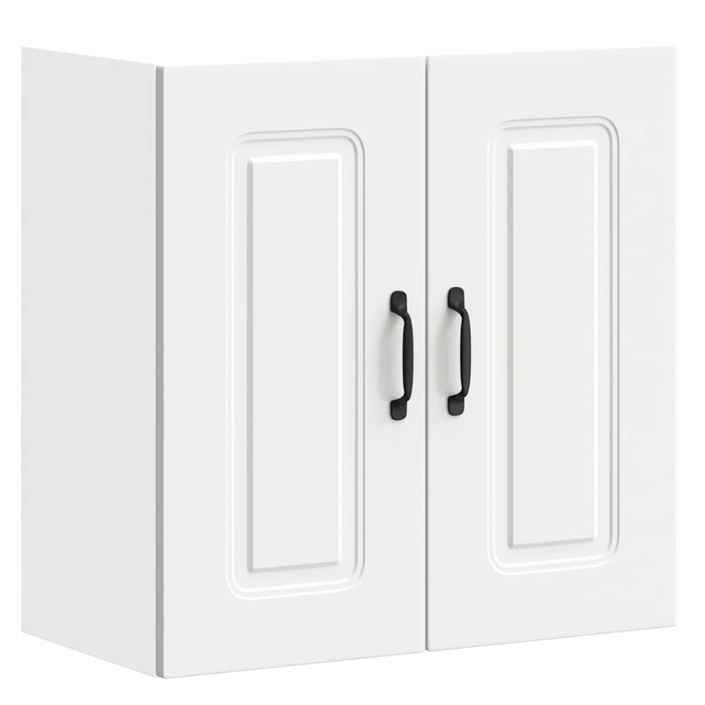 Keukenbovenkast Kalmar bewerkt hout wit is nu te koop bij PeponiXL, paradijselijk wonen!
