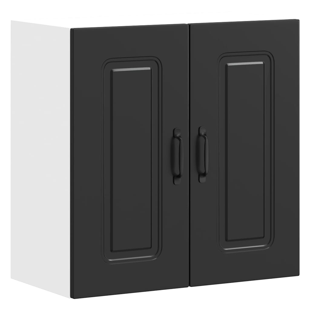 Keukenbovenkast Kalmar bewerkt hout zwart is nu te koop bij PeponiXL, paradijselijk wonen!