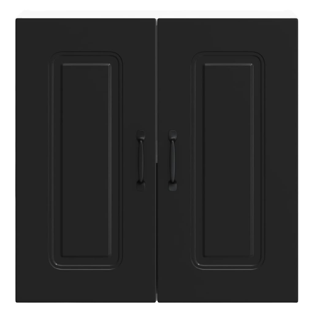 Keukenbovenkast Kalmar bewerkt hout zwart is nu te koop bij PeponiXL, paradijselijk wonen!