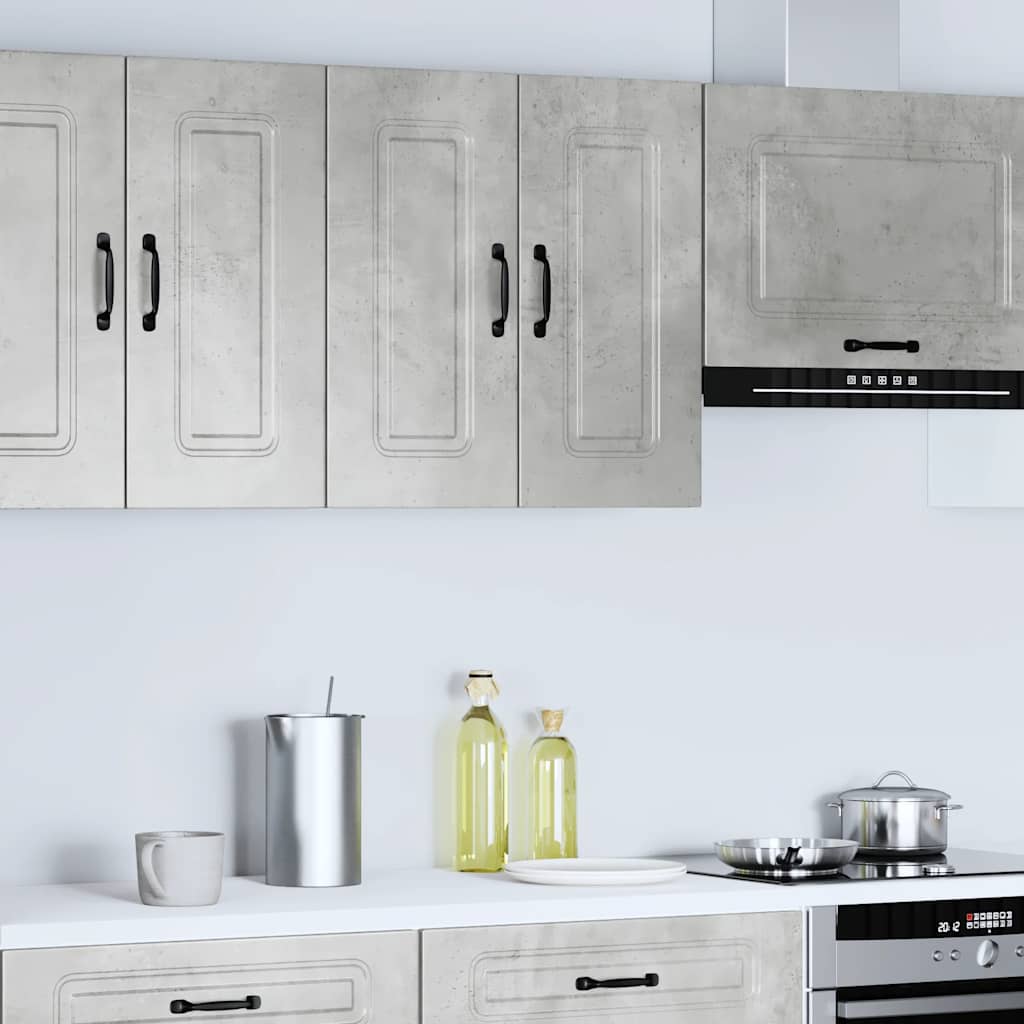 Keukenbovenkast Kalmar bewerkt hout betongrijs is nu te koop bij PeponiXL, paradijselijk wonen!