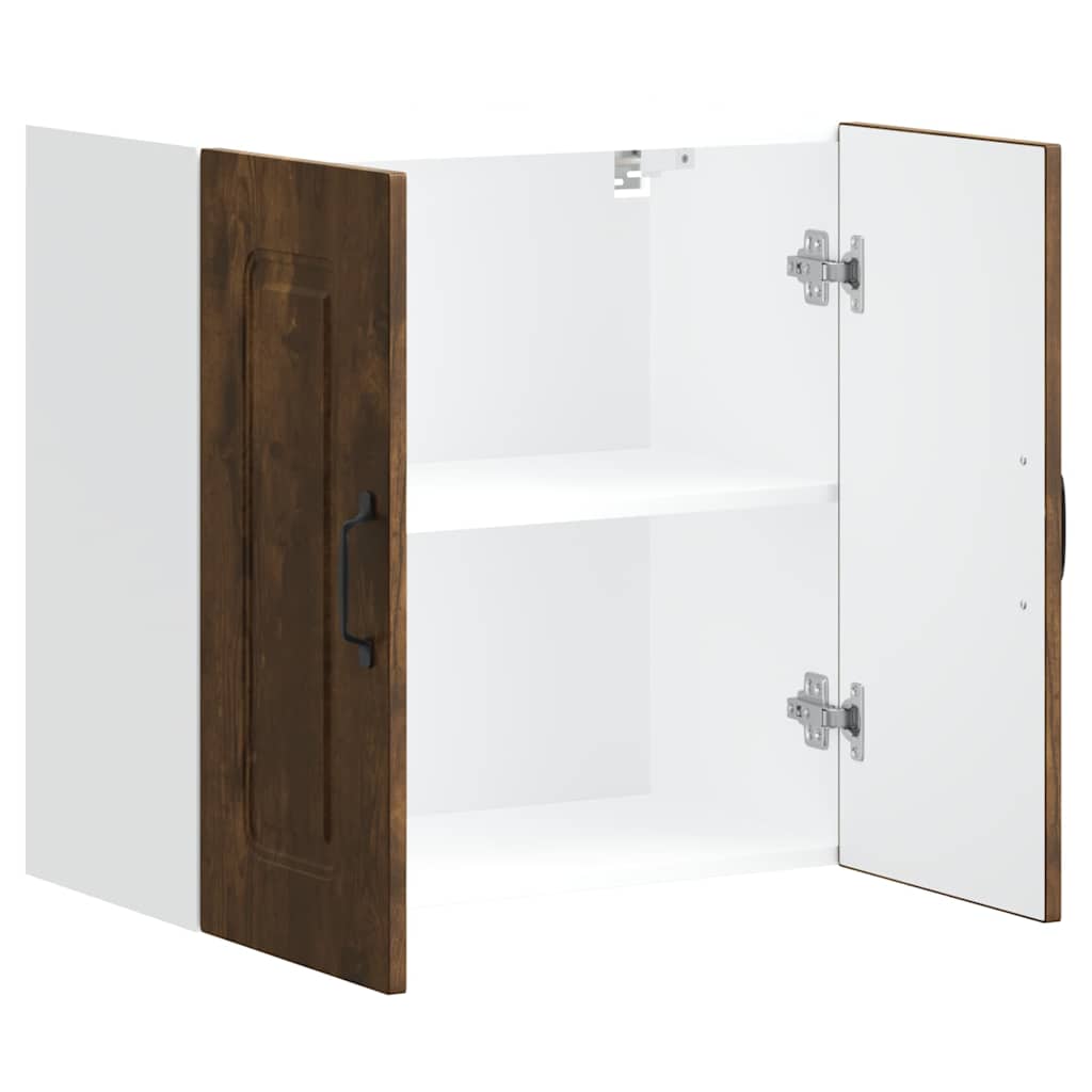 Keukenbovenkast Kalmar bewerkt hout gerookt eikenkleurig is nu te koop bij PeponiXL, paradijselijk wonen!