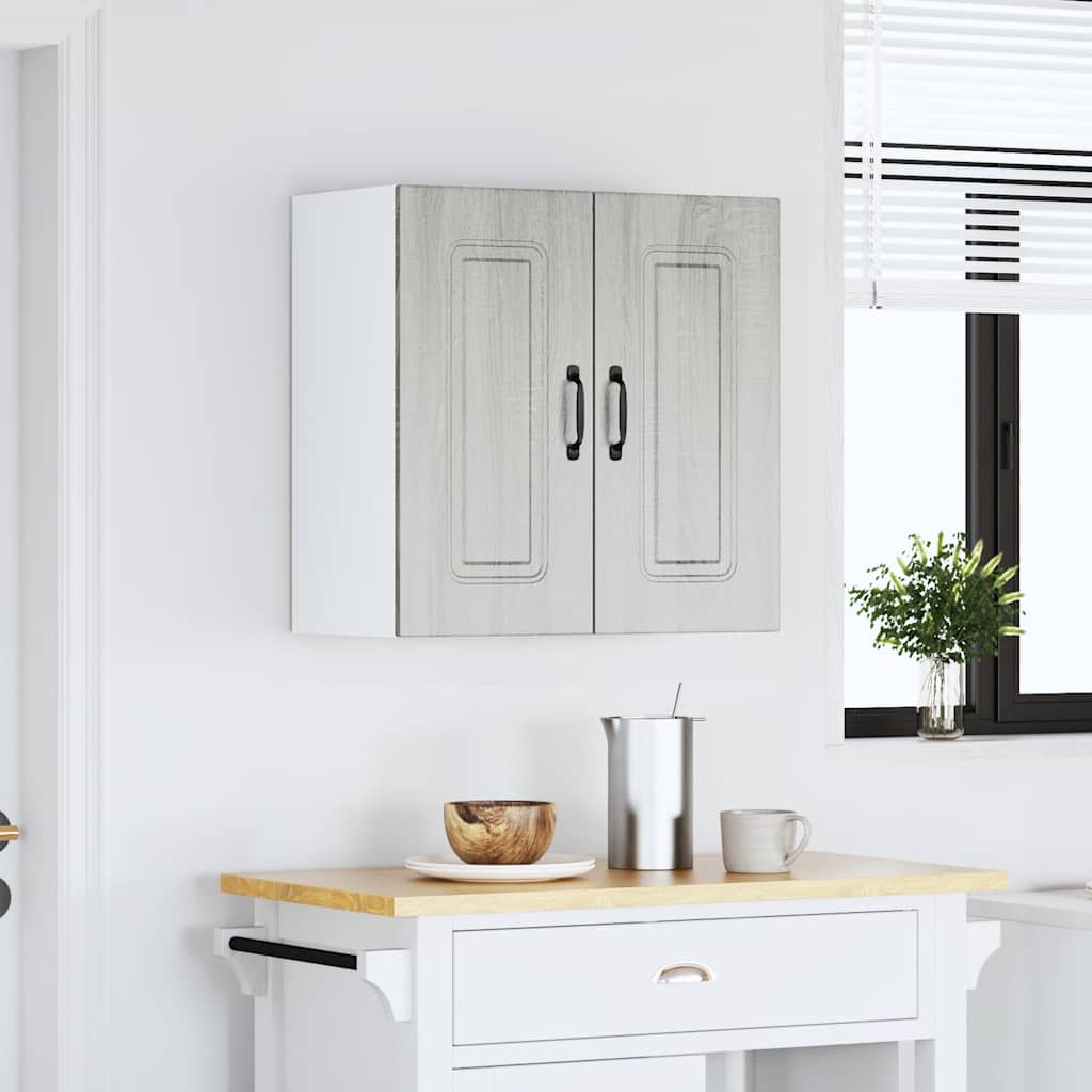 Keukenbovenkast Kalmar bewerkt hout grijs sonoma eiken is nu te koop bij PeponiXL, paradijselijk wonen!
