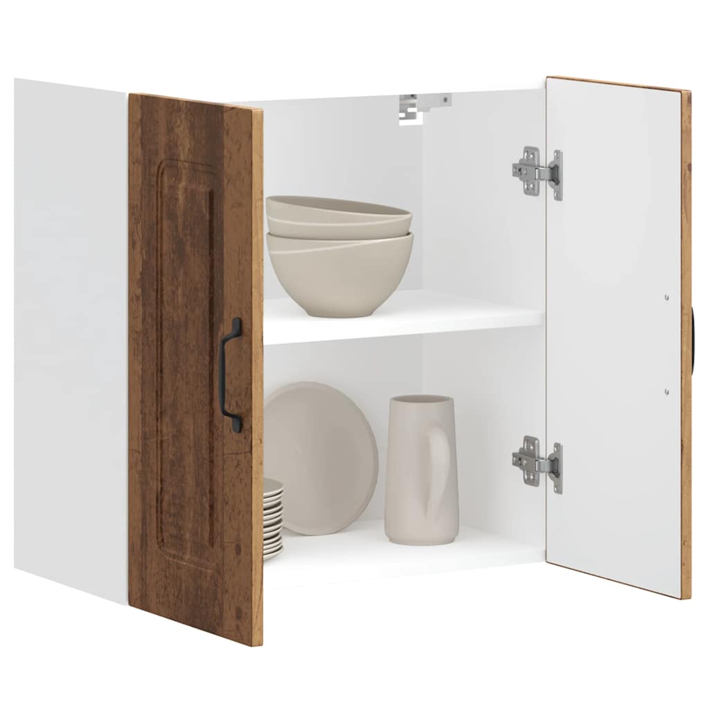 Keukenbovenkast Kalmar bewerkt hout oud houtkleurig is nu te koop bij PeponiXL, paradijselijk wonen!