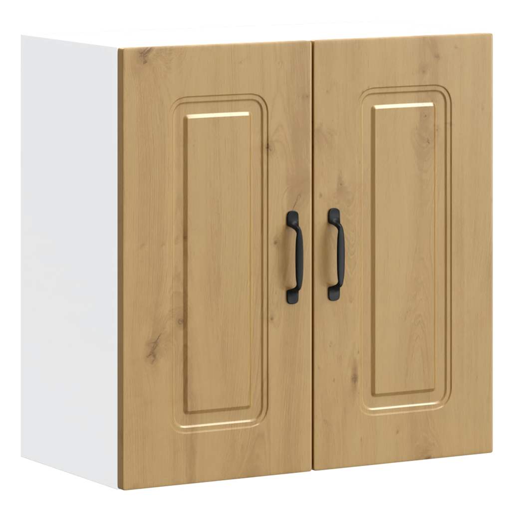 Keukenbovenkast Kalmar bewerkt hout artisanaal eikenkleur is nu te koop bij PeponiXL, paradijselijk wonen!