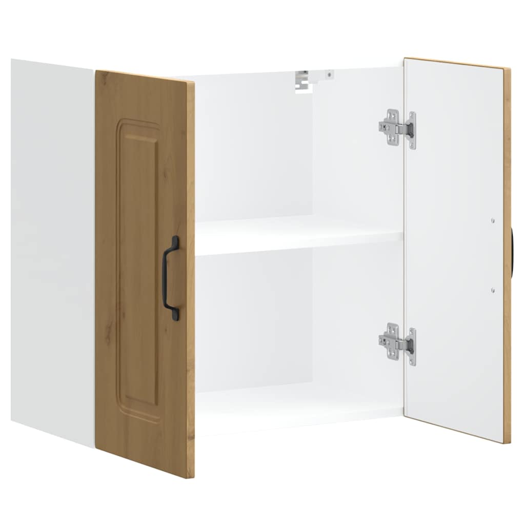 Keukenbovenkast Kalmar bewerkt hout artisanaal eikenkleur is nu te koop bij PeponiXL, paradijselijk wonen!