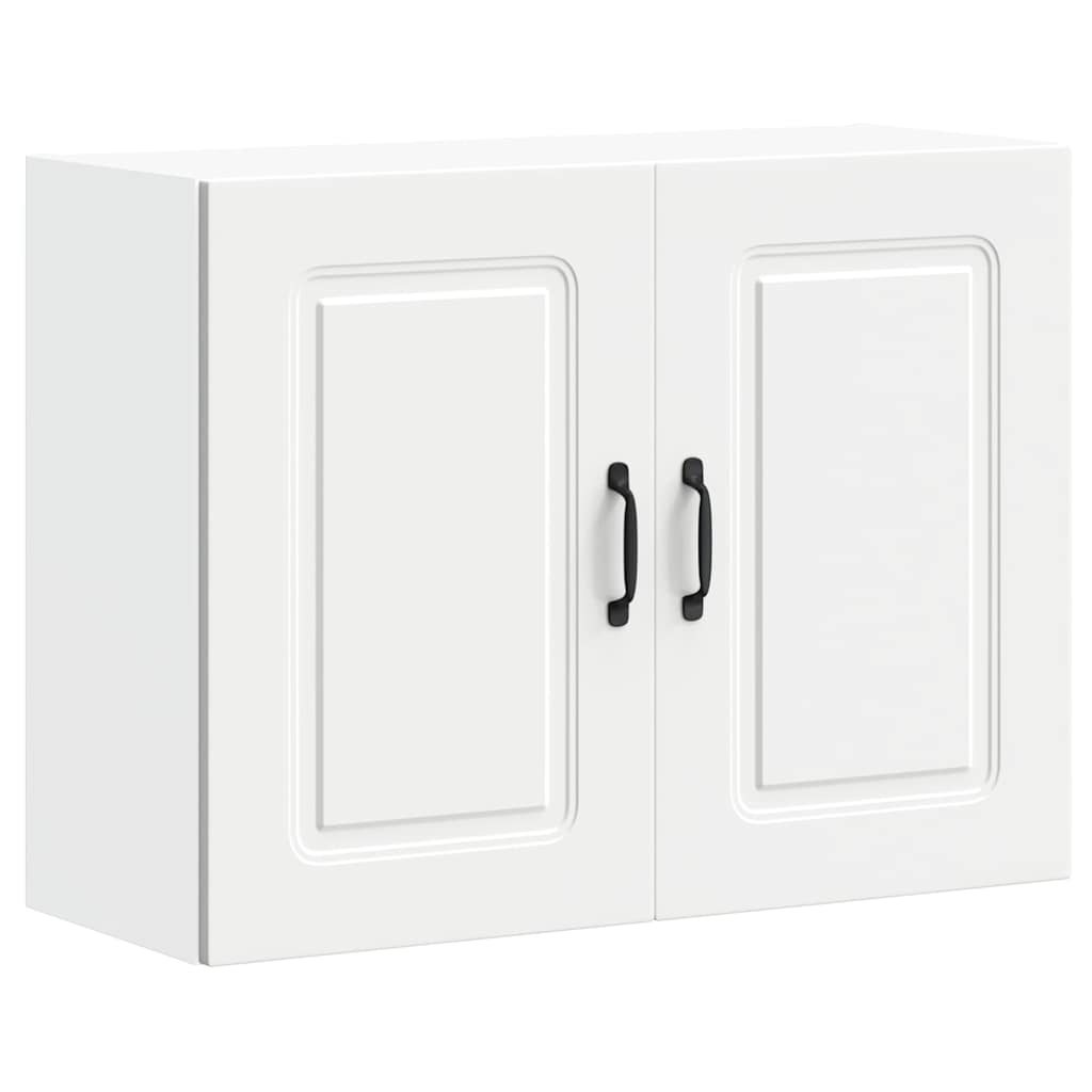 Keukenbovenkast Kalmar bewerkt hout wit is nu te koop bij PeponiXL, paradijselijk wonen!