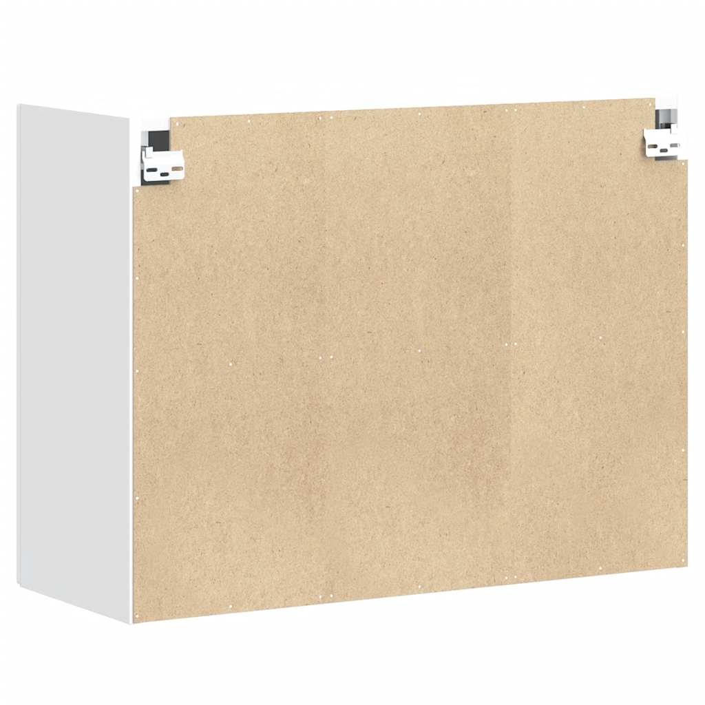 Keukenbovenkast Kalmar bewerkt hout wit is nu te koop bij PeponiXL, paradijselijk wonen!