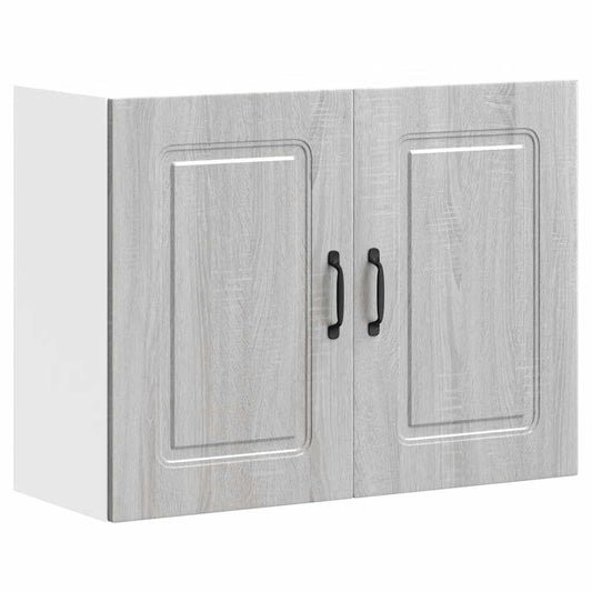 Keukenbovenkast Kalmar bewerkt hout grijs sonoma eiken is nu te koop bij PeponiXL, paradijselijk wonen!