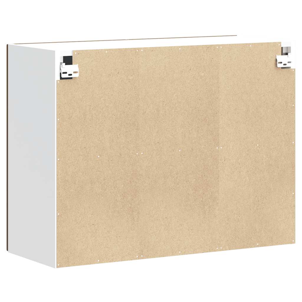 Keukenbovenkast Kalmar bewerkt hout bruin eikenkleur is nu te koop bij PeponiXL, paradijselijk wonen!