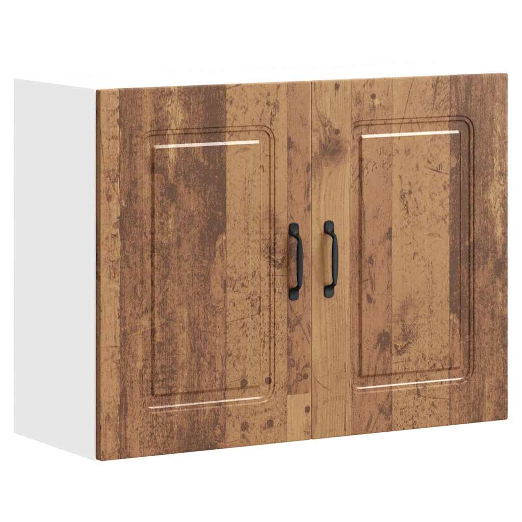 Keukenbovenkast Kalmar bewerkt hout oud houtkleurig is nu te koop bij PeponiXL, paradijselijk wonen!
