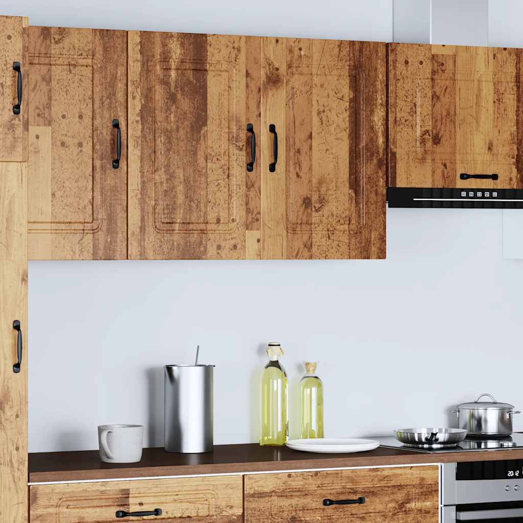Keukenbovenkast Kalmar bewerkt hout oud houtkleurig is nu te koop bij PeponiXL, paradijselijk wonen!