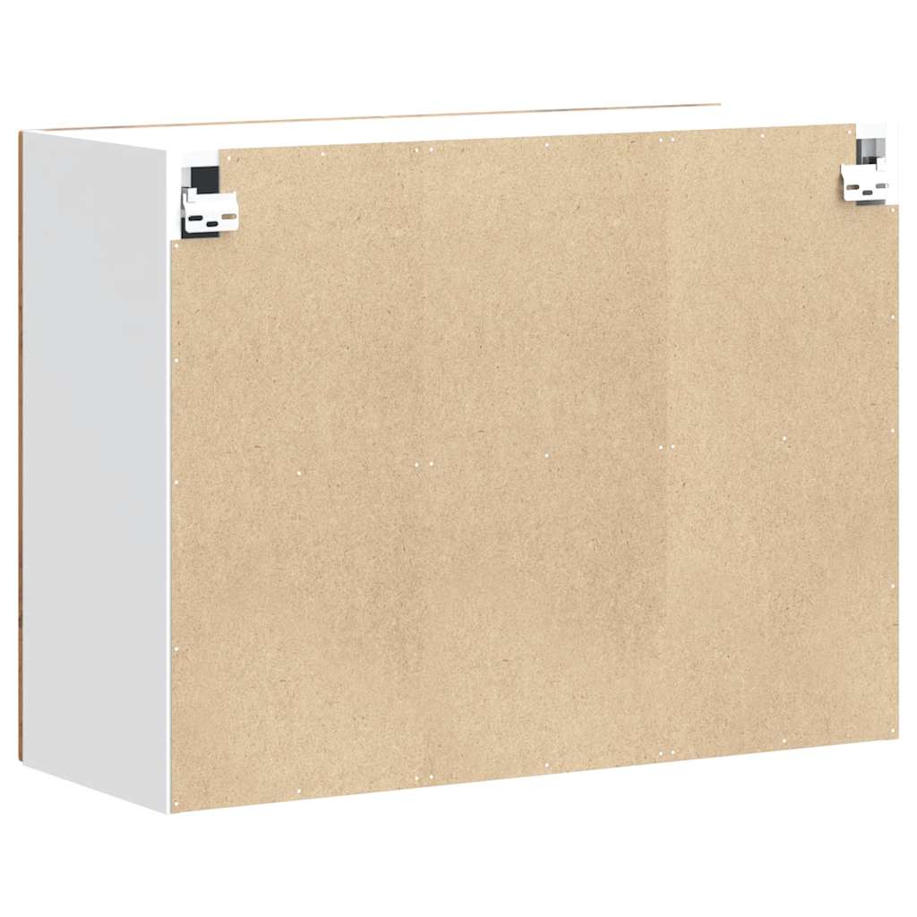 Keukenbovenkast Kalmar bewerkt hout oud houtkleurig is nu te koop bij PeponiXL, paradijselijk wonen!