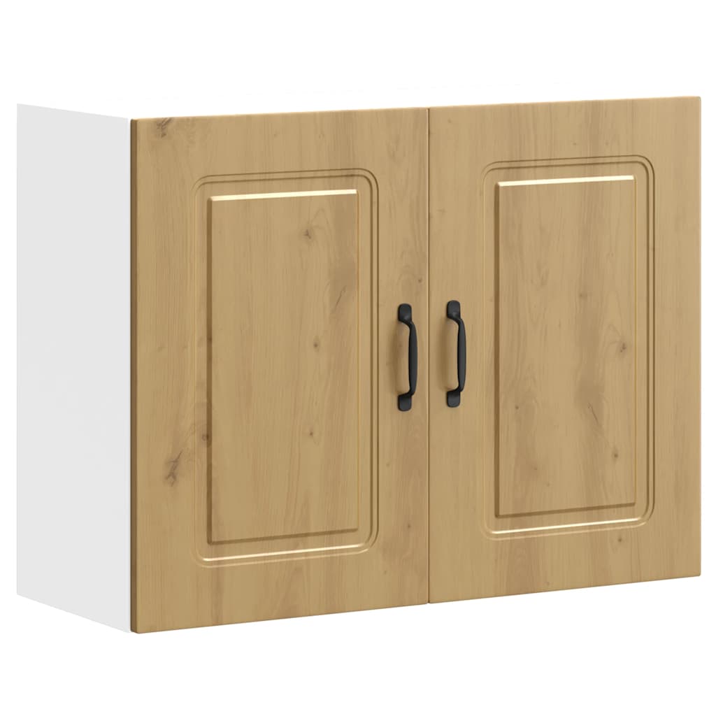 Keukenbovenkast Kalmar bewerkt hout artisanaal eikenkleur is nu te koop bij PeponiXL, paradijselijk wonen!