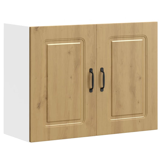 Keukenbovenkast Kalmar bewerkt hout artisanaal eikenkleur is nu te koop bij PeponiXL, paradijselijk wonen!