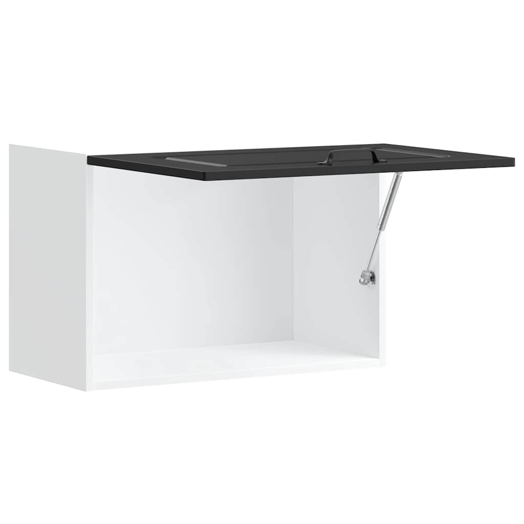 Keukenbovenkast Kalmar bewerkt hout zwart is nu te koop bij PeponiXL, paradijselijk wonen!