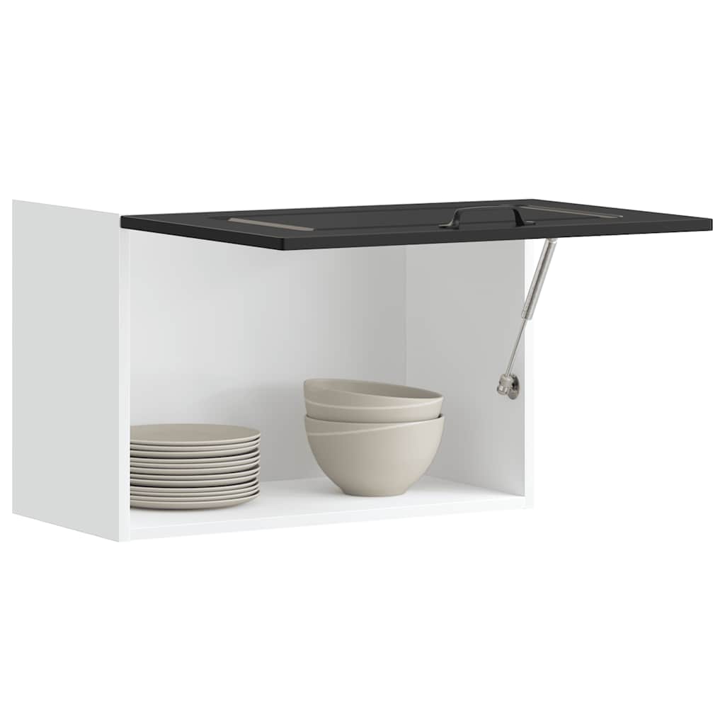 Keukenbovenkast Kalmar bewerkt hout zwart is nu te koop bij PeponiXL, paradijselijk wonen!