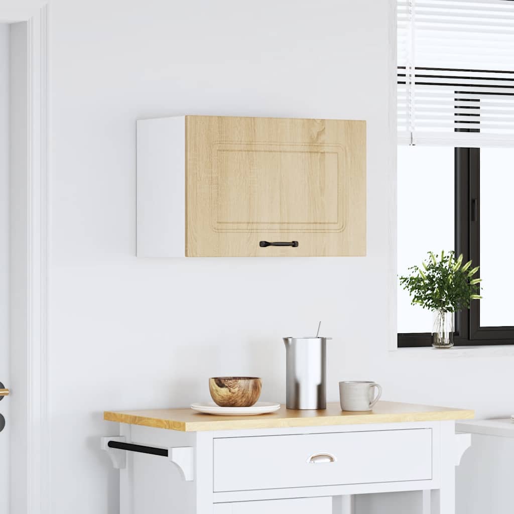 Keukenbovenkast Kalmar bewerkt hout sonoma eikenkleurig is nu te koop bij PeponiXL, paradijselijk wonen!