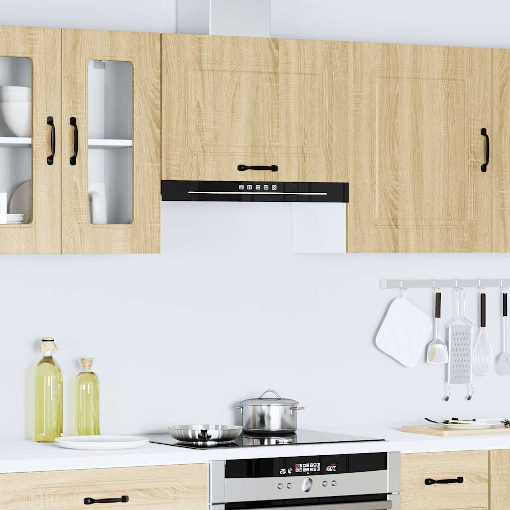 Keukenbovenkast Kalmar bewerkt hout sonoma eikenkleurig is nu te koop bij PeponiXL, paradijselijk wonen!