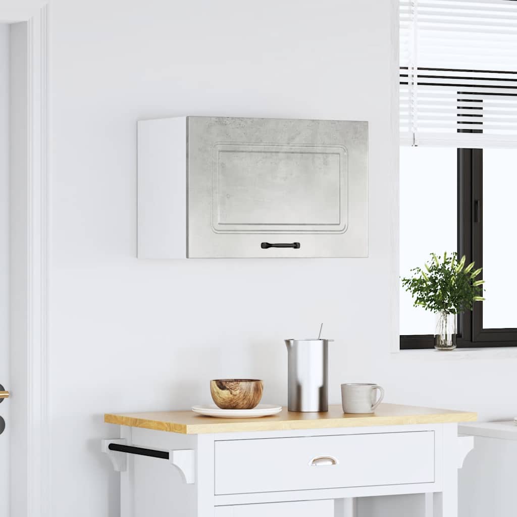 Keukenbovenkast Kalmar bewerkt hout betongrijs is nu te koop bij PeponiXL, paradijselijk wonen!