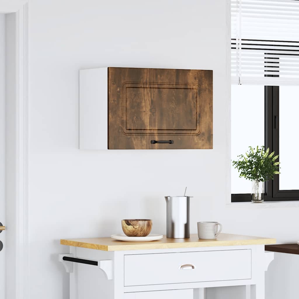 Keukenbovenkast Kalmar bewerkt hout gerookt eikenkleurig is nu te koop bij PeponiXL, paradijselijk wonen!