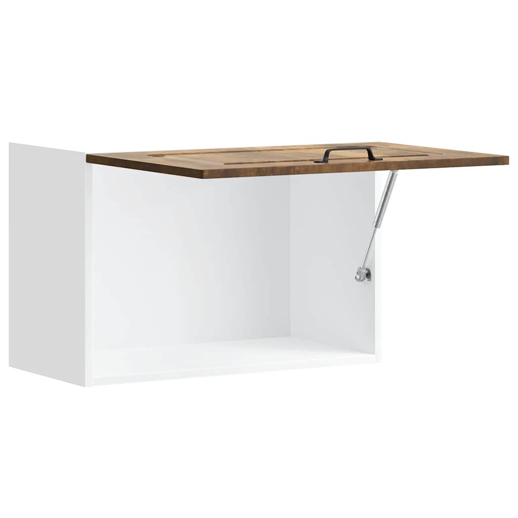 Keukenbovenkast Kalmar bewerkt hout gerookt eikenkleurig is nu te koop bij PeponiXL, paradijselijk wonen!