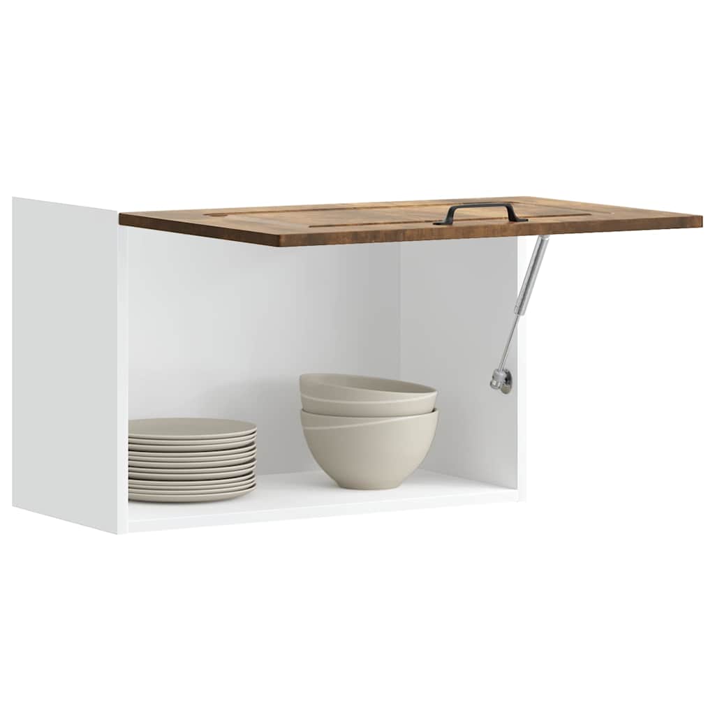 Keukenbovenkast Kalmar bewerkt hout gerookt eikenkleurig is nu te koop bij PeponiXL, paradijselijk wonen!