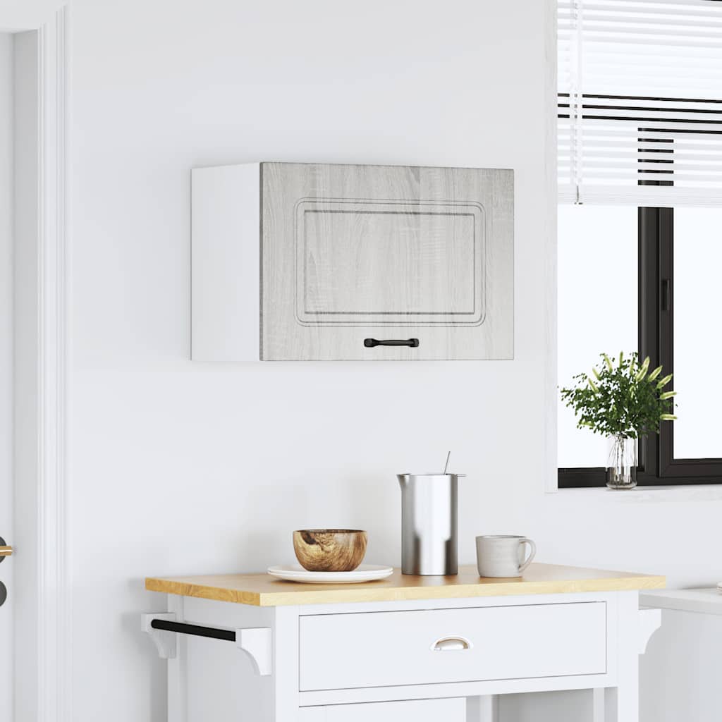 Keukenbovenkast Kalmar bewerkt hout grijs sonoma eiken is nu te koop bij PeponiXL, paradijselijk wonen!