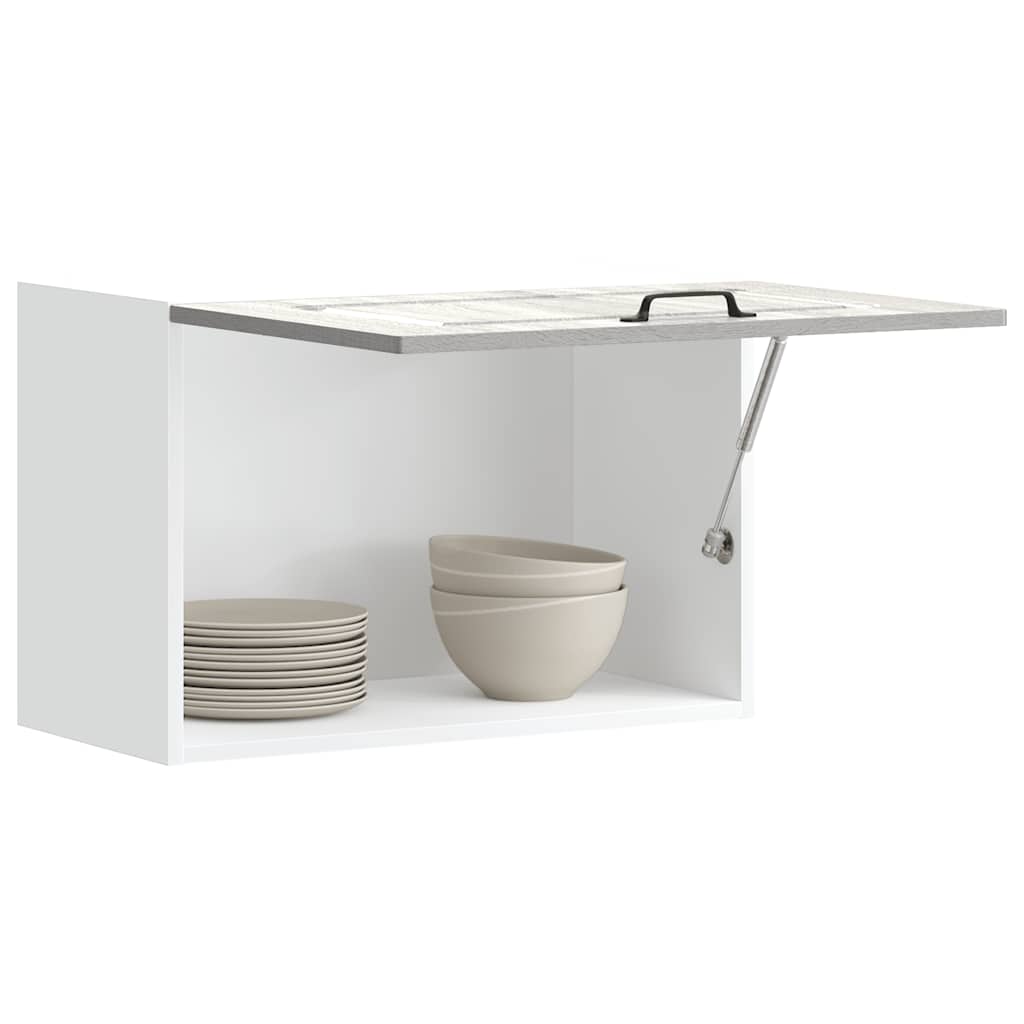 Keukenbovenkast Kalmar bewerkt hout grijs sonoma eiken is nu te koop bij PeponiXL, paradijselijk wonen!