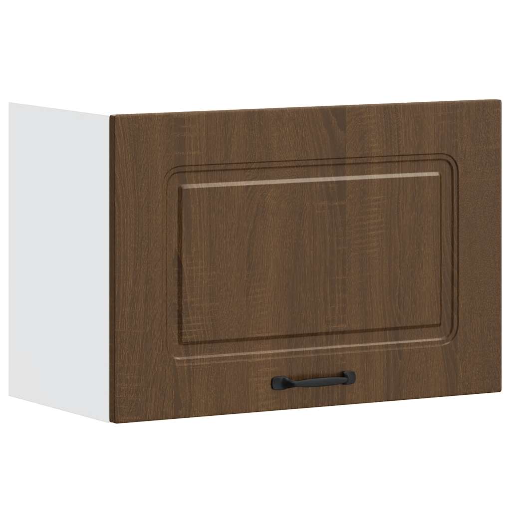 Keukenbovenkast Kalmar bewerkt hout bruin eikenkleur is nu te koop bij PeponiXL, paradijselijk wonen!